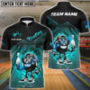 BlueJose Bowling Ball & Pins Fire Funny Bowling Ball Multicolor Options Personalized Name, Team Name 3D Shirt (4 Colors)