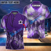 BlueJose Bowling And Pins Butterfly Customized Name 3D Shirt (4 Colors)
