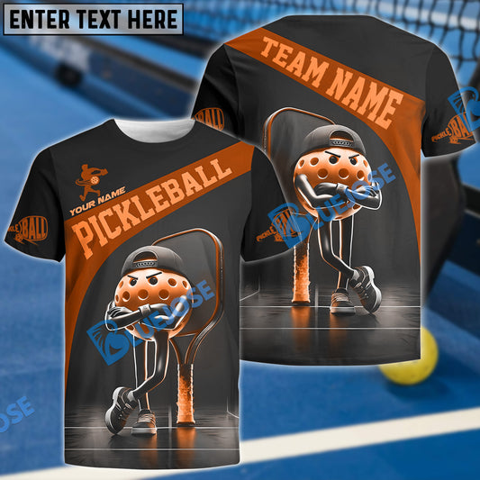 BlueJose Pickleball Swag Ball Custom Name & Team 3D Shirt (4 Colors)