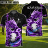 BlueJose Golf Golden Dragon Aura Personalized Name, Team Name 3D Shirt (6 Colors)
