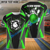 BlueJose Bowling And Pins Crack Customized Name 3D Shirt (4 Colors)
