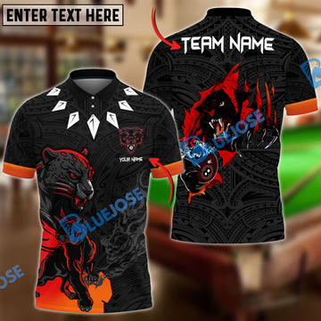 BlueJose Billiards Ball 8 Black Panther Personalized Name, Team Name Unisex Shirt ( 6 Colors )