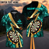 BlueJose Darts Smoke Flame Personalized Name, Team Name Shirt (6 Colors)