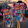 BlueJose Darts Crazy Monster Graffiti Personalized Name, Team Name Unisex Shirt (4 Colors)