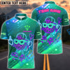 BlueJose Darts Neon Skater Target Cartoon Style Customized Name, Team Name 3D Shirt (4 Colors)