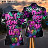 BlueJose Bowling And Pins Bear Scary Teddy Graffiti Style Customized Name, Team Name 3D Shirt (4 Colors)