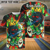 BlueJose Bowling And Pins 420 King Smoking Ball Customized Name, Team Name 3D Shirt (4 Colors)