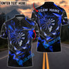 BlueJose Thunder Rising Darts Personalized Name, Team Name Pocket Shirt (6 Colors)