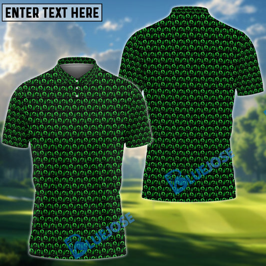 BlueJose Bigfoot Golf Pattern Shirt, Funny Sasquatch Golf Polos, Golf Gift for Men, Crazy Golf Shirts For Golfers