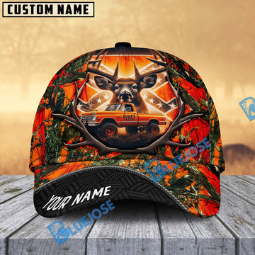 BlueJose Truck & Buck Hunting Pattern Multicolor Personalized Cap