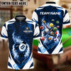 BlueJose Billiards 8-Ball Infernal Break Customized Name, Team Name 3D Shirt (4 Colors)