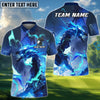 BlueJose Thunder Dragon Golf Polo Shirt, Customized Name & Team Name 3D Shirts (4 Colors)
