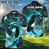 BlueJose Thunder Dragon Golf Polo Shirt, Customized Name & Team Name 3D Shirts (4 Colors)