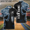 BlueJose Bowling And Pins Skull Army Flag Custom Multicolor Customized Name 3D Shirt (4 Colors)