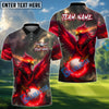 BlueJose Phoenix Fire Golf Polo Shirt, Customized Name & Team Name 3D Shirts (4 Colors)