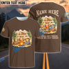 BlueJose Sloth Camping We Will Get There When We Get There Personalized Name Shirts