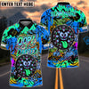 BlueJose Darts Funny Graffiti Oop! I Darted Multicolor Options Personalized Name Shirt (4 Colors)