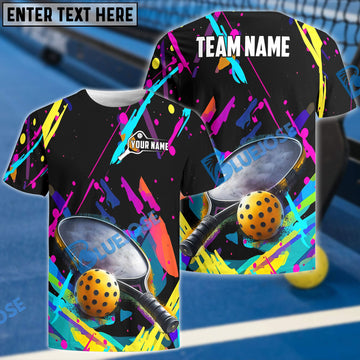 BlueJose Pickleball Graffiti Personalized Name, Team Name Unisex Shirt
