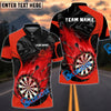 BlueJose Darts Dark Fire Personalized Name, Team Name Shirt ( 5 Colors)