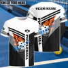 BlueJose Pickleball Fire Line Personalized Name, Team Name Unisex Shirt (4 Colors)