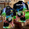 BlueJose Billiards Ball 8 Breath Of Ice Personalized Name, Team Name Shirt (6 Colors)