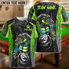 BlueJose Billiards Ball 8 Crocodile Personalized Name, Team Name Unisex Shirt (4 Colors)