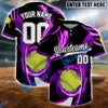 BlueJose Lightning Softball Jersey, Custom Name & Team Number 3D Shirt (4 Colors)