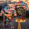 BlueJose Darts American West Cowboy Skull Personalized Name Shirt