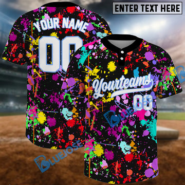 BlueJose Graffiti Slam Softball Jersey, Custom Name & Team Number 3D Shirt