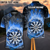 BlueJose Darts Fire Colorful Rays Of Light Premium Personalized Name, Team Name Shirt (6 Colors)