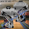 BlueJose Bowling And Pins Premium Sport Customized Name 3D Shirt (4 Colors)