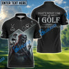 BlueJose Grim Reaper Design Golf Shirt, Custom Name & Team Name 3D Shirts