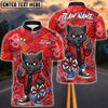 BlueJose Darts Cartoon Wolf Graffiti Personalized Name, Team Name Unisex Shirt (4 Colors)