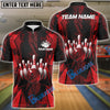 BlueJose Bowling And Pins Color Diamond Multicolor Customized Name 3D Shirt (4 Colors)