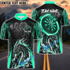BlueJose Darts Angry Dragon Multicolor Options Personalized Name Shirt (4 Colors)