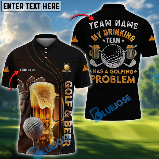 BlueJose Beer Golf Shirt Customized Name, Team Name Shirts