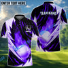 BlueJose Lightning Strike Polo Golf Shirt Customized Name, Team Name 3D Shirts (4 Colors)
