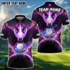 BlueJose Eagle Glow Golf Polo Shirt Customized Name, Team Name 3D Shirts (4 Colors)