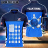 BlueJose Bowling And Pins Flag Pins Pattern Customized Name 3D Shirt (5 Colors)