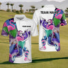 BlueJose Tropical Gorilla Swing Golf Polo Shirt, Custom Name & Team Name 3D Shirts