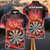 BlueJose Darts Fire Colorful Rays Of Light Premium Personalized Name, Team Name Shirt (6 Colors)
