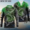 BlueJose Largemouth Bass Reaper Fish Skeleton Custom Name Fishing Shirt For Kids