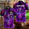BlueJose Billiards 8 Ball Fusion Skulls Personalized Name, Team Name Unisex Shirt ( 4 Colors )