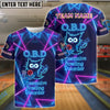 BlueJose Bowling O.B.D - Obsessive Bowling Disorder Customized Name, Team Name 3D Shirt