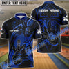 BlueJose Spider Bowling Personalized Name, Team Name 3D Shirt (4 Colors)