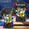 BlueJose Bowling And Pins Strike Flame Multicolor Customized Name 3D Shirt (4 Colors)