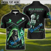 BlueJose Grim Reaper Golf Shirt ‚Äì "Hello Darkness" Custom Name, Team Name 3D Shirts