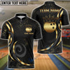 BlueJose Bowling And Pins Crown Royal Swirl Customized Name, Team Name 3D Shirt (4 Colors)
