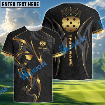 BlueJose Pickleball Premium Pattern Personalized Name, Team Name Unisex Shirt (4 Colors)