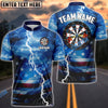 BlueJose Darts Blue Thunder Storm Personalized Name Shirt